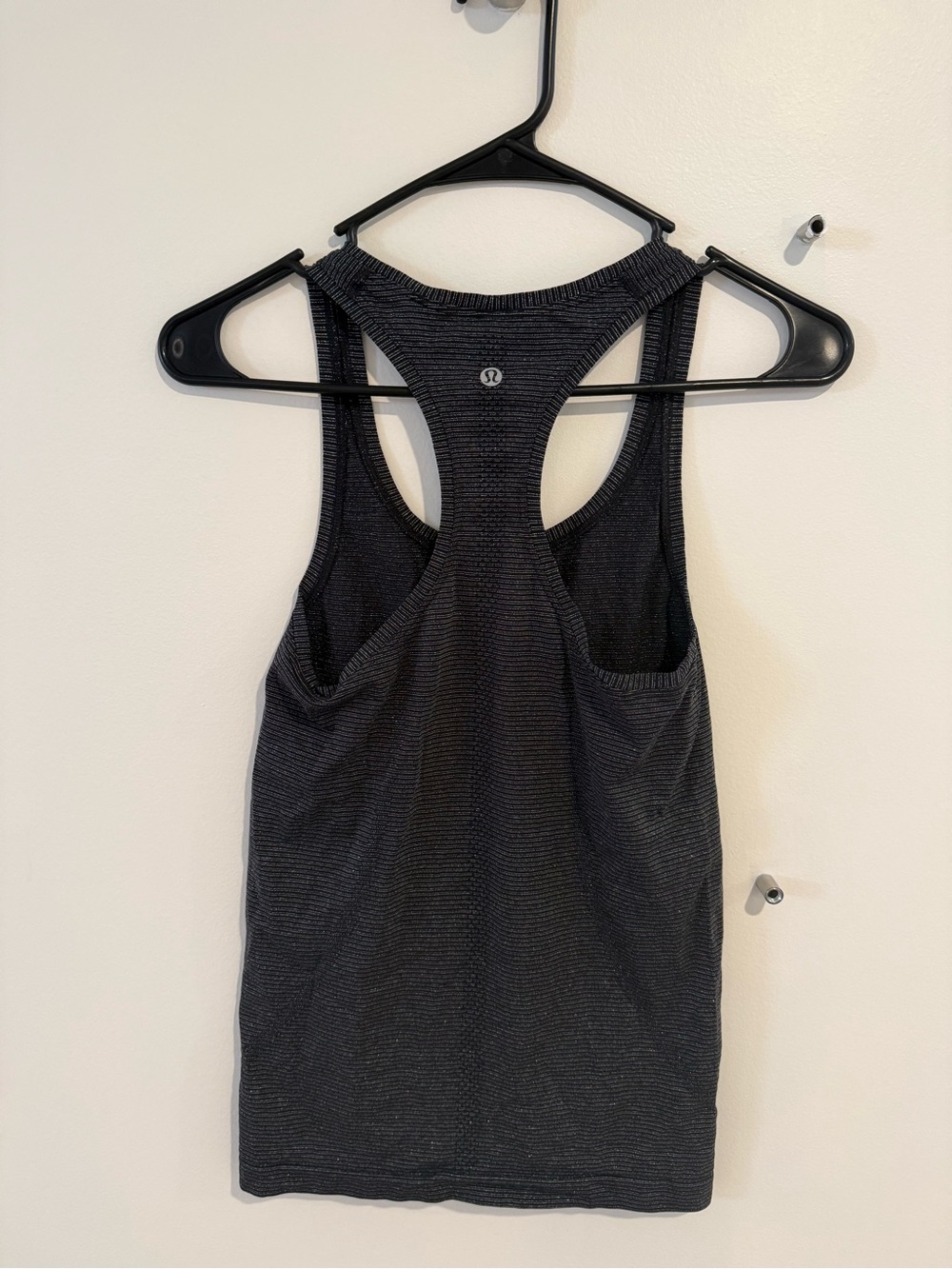 lululemon athletica Black Sparkle Ribbed Racerback Tank - Picture 2 of 2